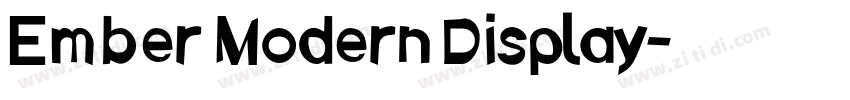 Ember Modern Display字体转换